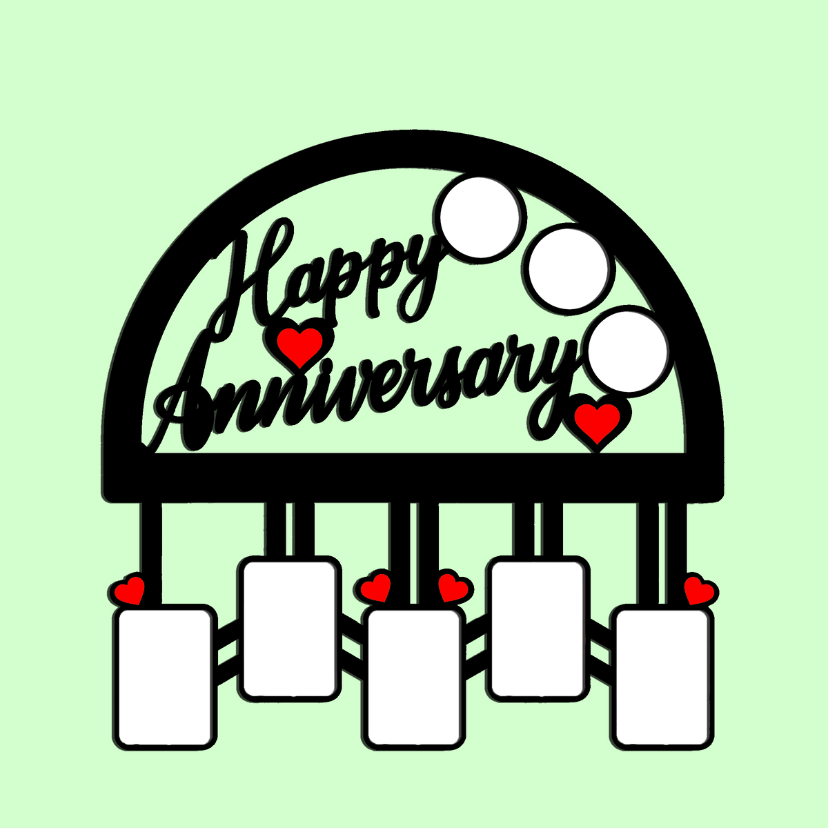 Happy Anniversary  Photos Customised  Frame - corporate gift by YuBingo
