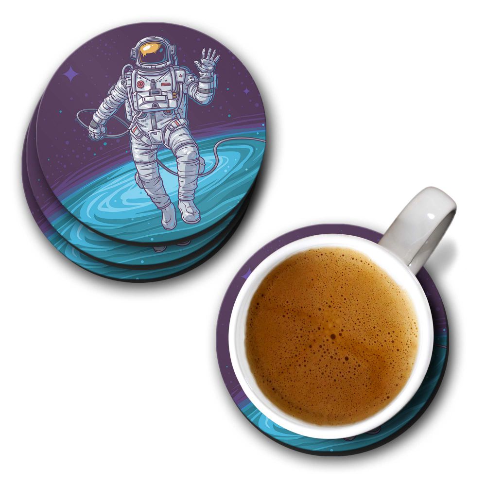 Astronaut Coasters - corporate gift by YuBingo