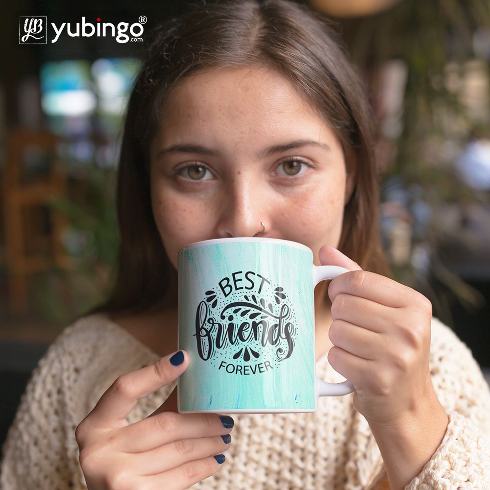 Best Friends Forever Cushion, Coffee Mug with Coaster and Keychain - product image 3