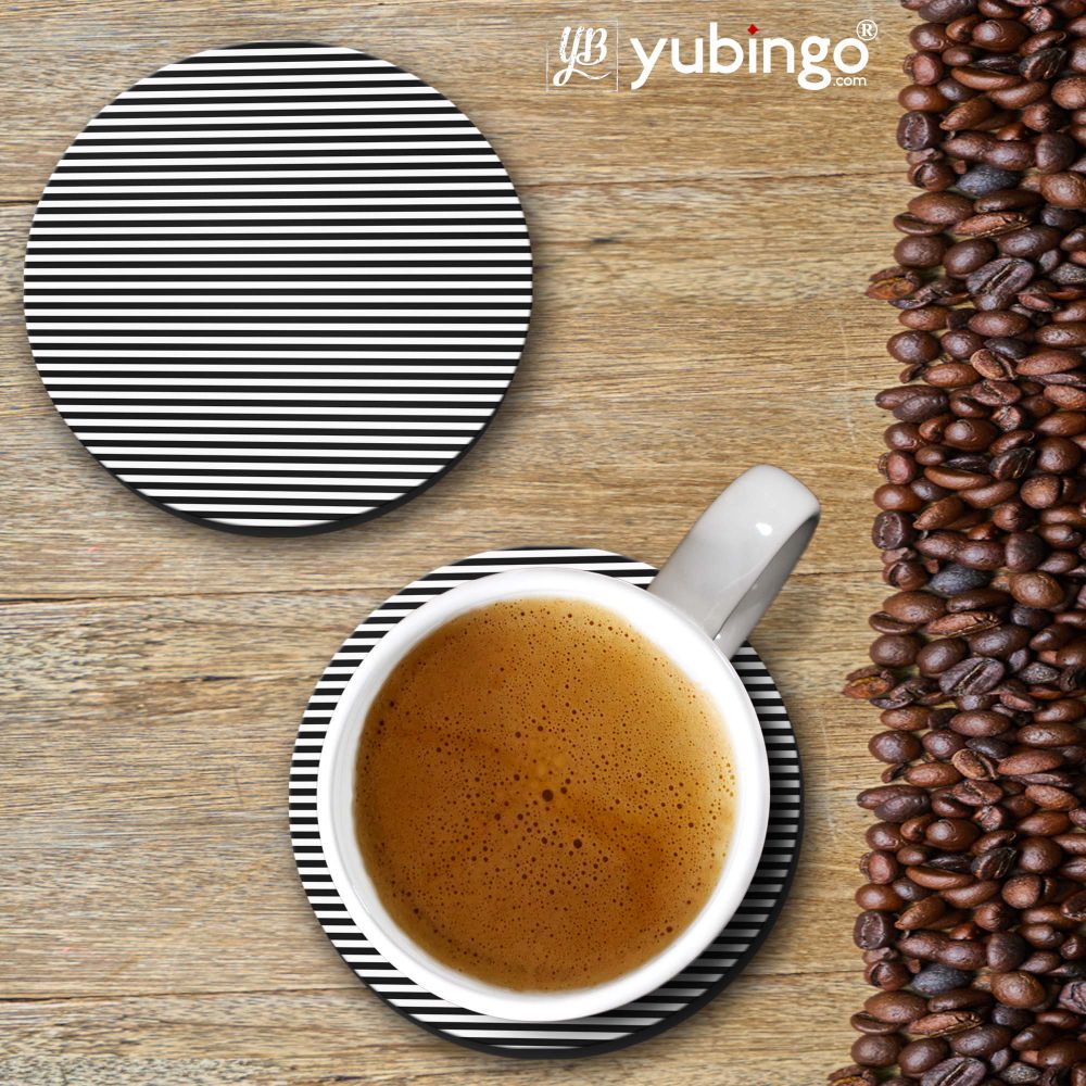 Black Stripes Coasters - product image 2