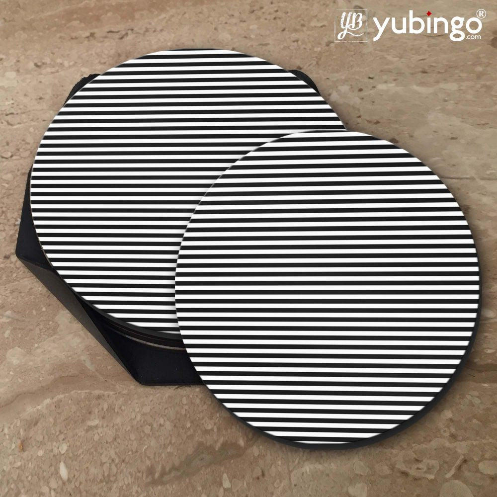 Black Stripes Coasters - product image 5