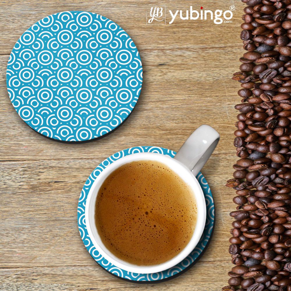 Blue Circles Coasters - corporate gift by YuBingo