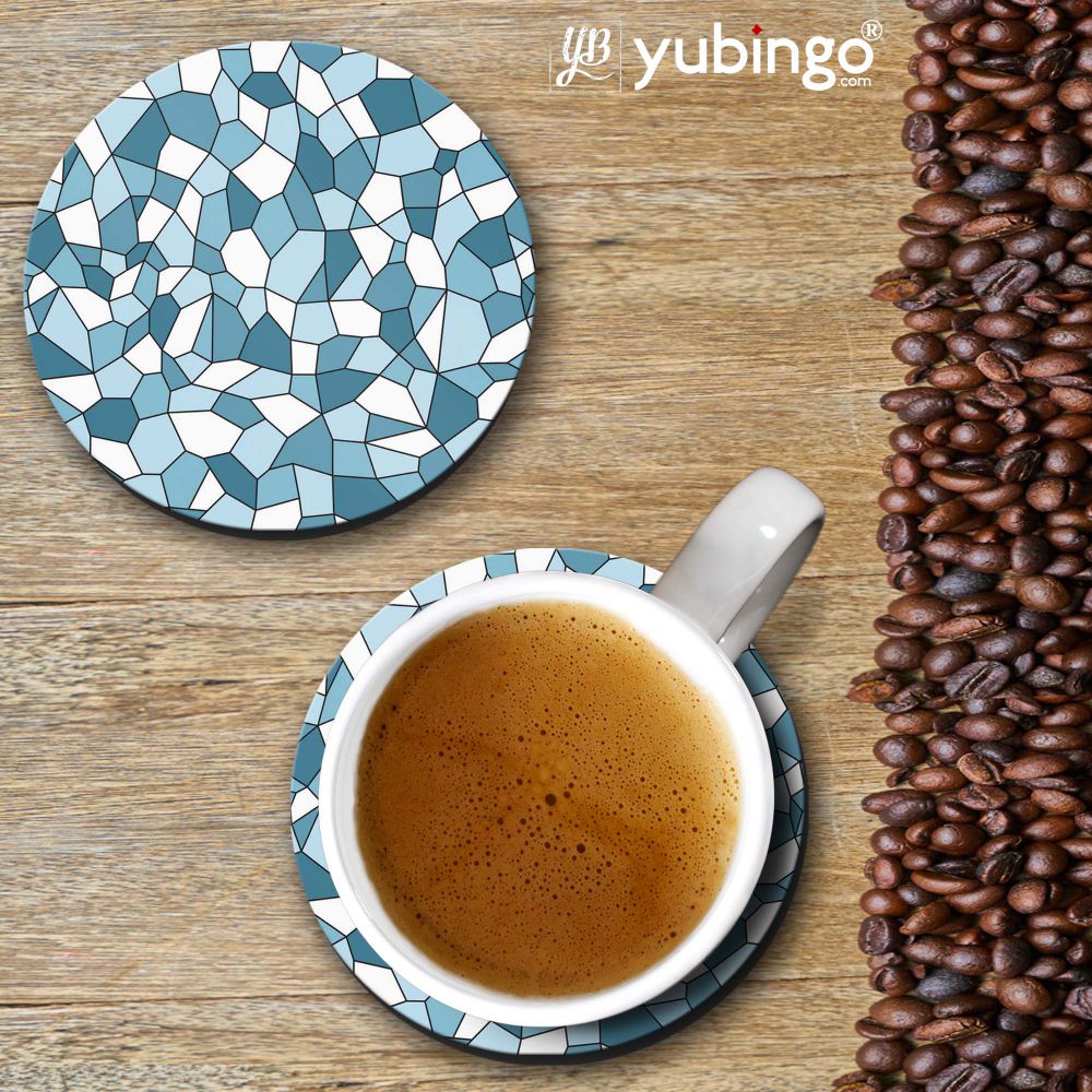 Blue Mosaic Coasters - corporate gift by YuBingo
