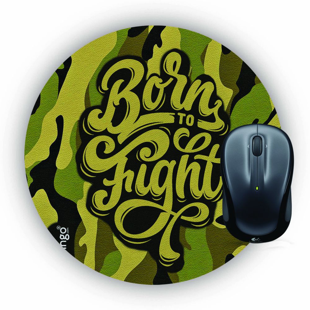 Born to Fight Mouse Pad (Round) - corporate gift by YuBingo