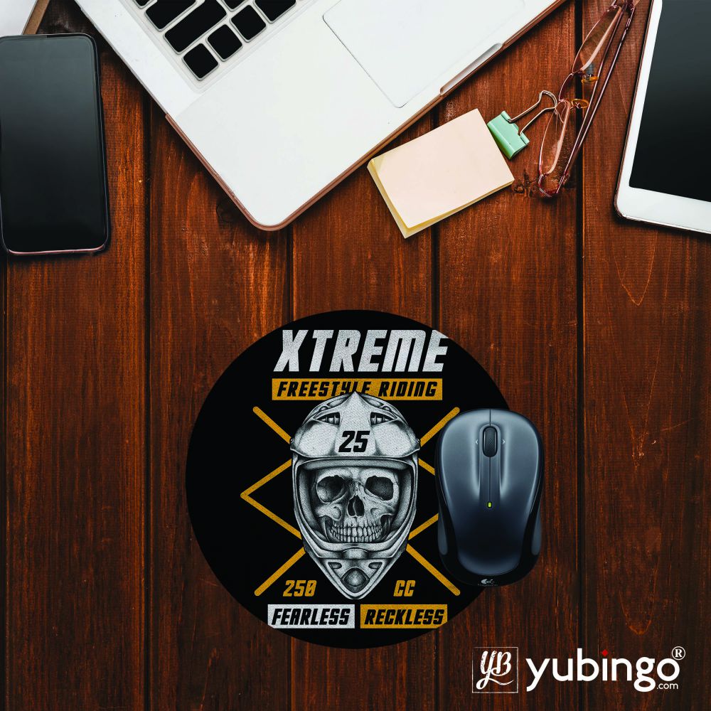 Fearless Riding Mouse Pad (Round) - corporate gift by YuBingo