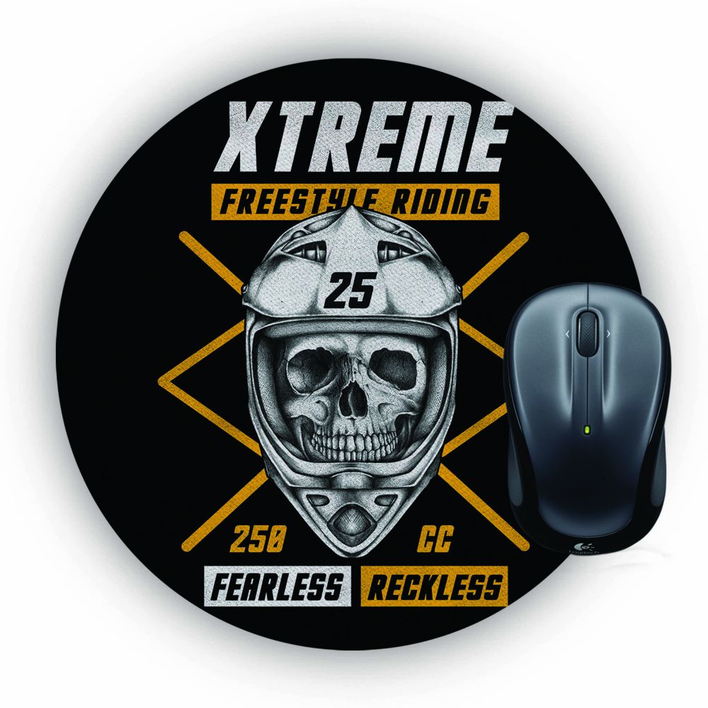 Fearless Riding Mouse Pad (Round) - corporate gift by YuBingo
