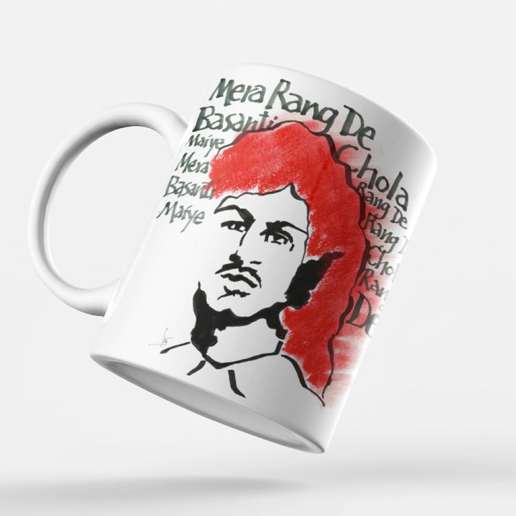 Indro's Art Bhagat Singh Coffee Mug - corporate gift by YuBingo