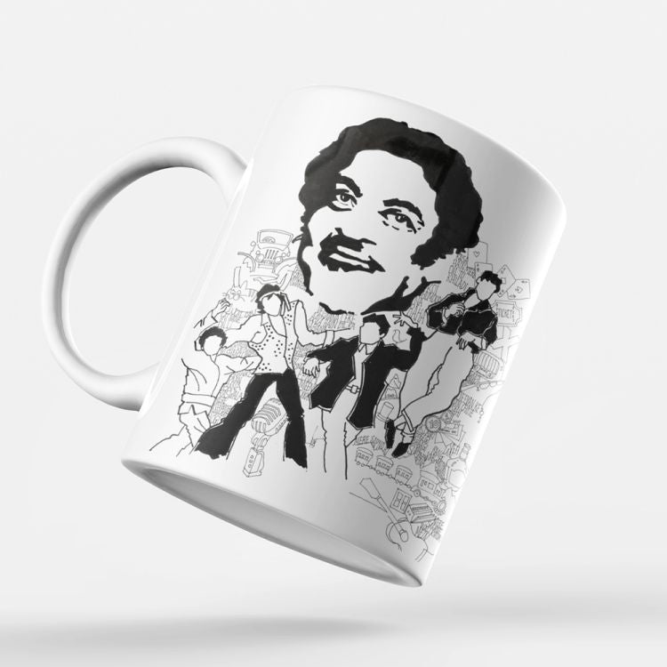 Indro's Art Kishore Kumar Coffee Mug - corporate gift by YuBingo