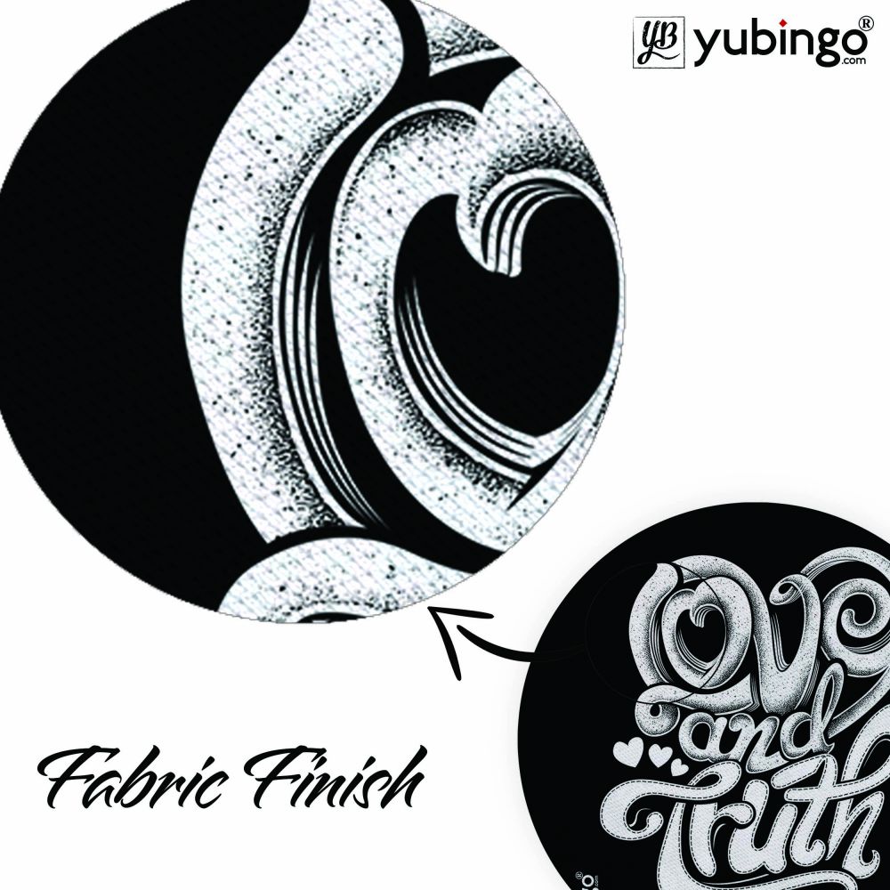 Love and Truth Mouse Pad (Round) - product image 3