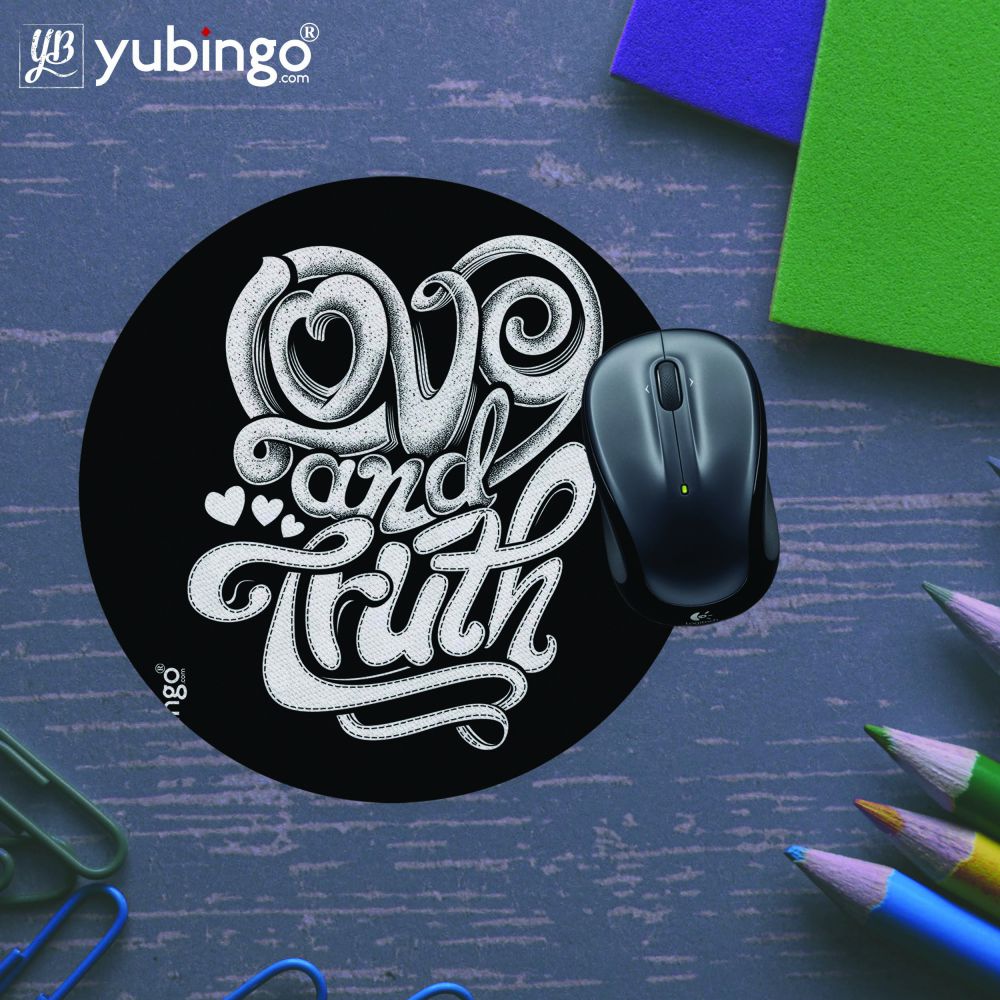 Love and Truth Mouse Pad (Round) - product image 5