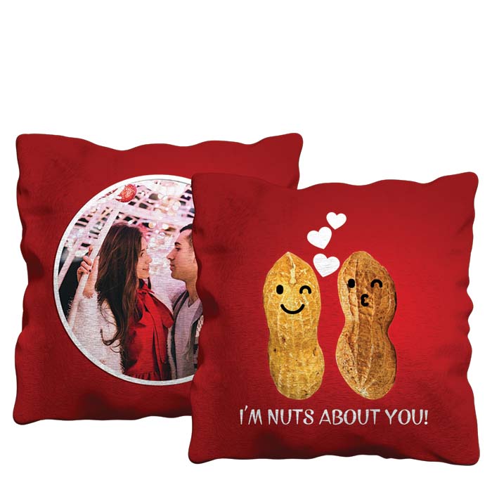 Nuts About You Cushion - corporate gift by YuBingo