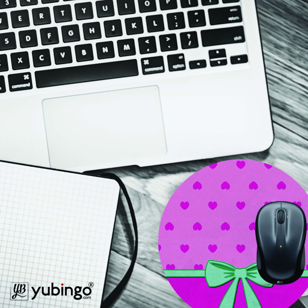 Pink Knot Mouse Pad (Round) - product image 4