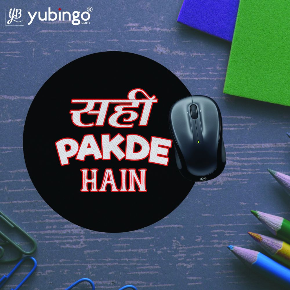 Sahi Pakde Hain Mouse Pad (Round) - product image 5