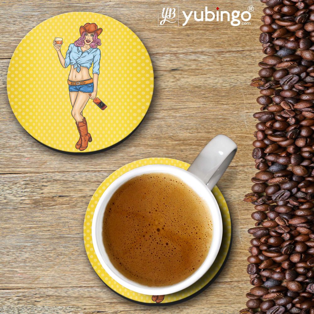 City Girl Coasters - corporate gift by YuBingo