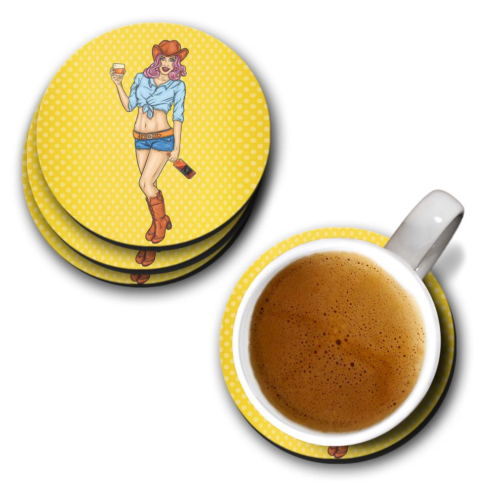City Girl Coasters - corporate gift by YuBingo