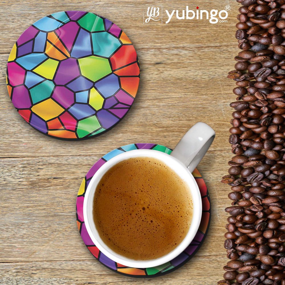 Colourful Mosaic Coasters - corporate gift by YuBingo