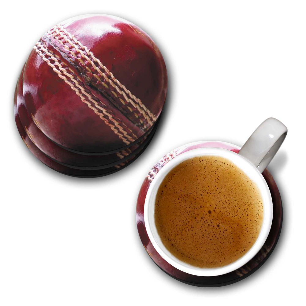 Cricket Ball Coasters - corporate gift by YuBingo