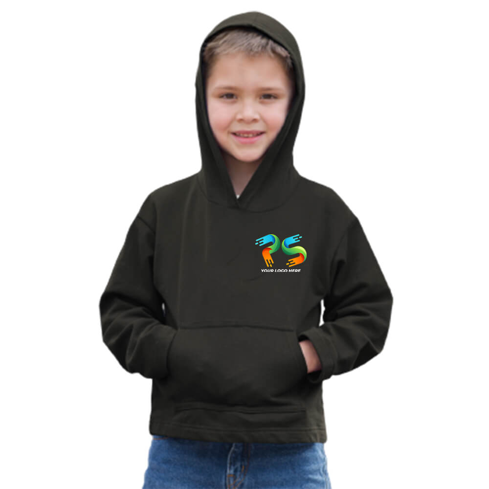 Black Customised Kids Hoodie - Front and Back Print - product image 3