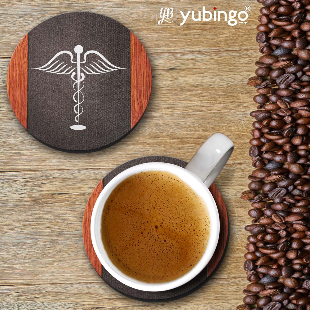 Doctor Symbol Coasters - corporate gift by YuBingo