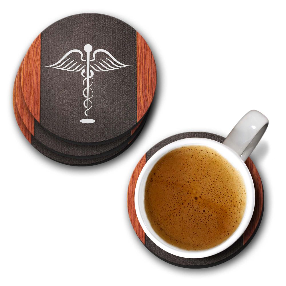 Doctor Symbol Coasters - corporate gift by YuBingo