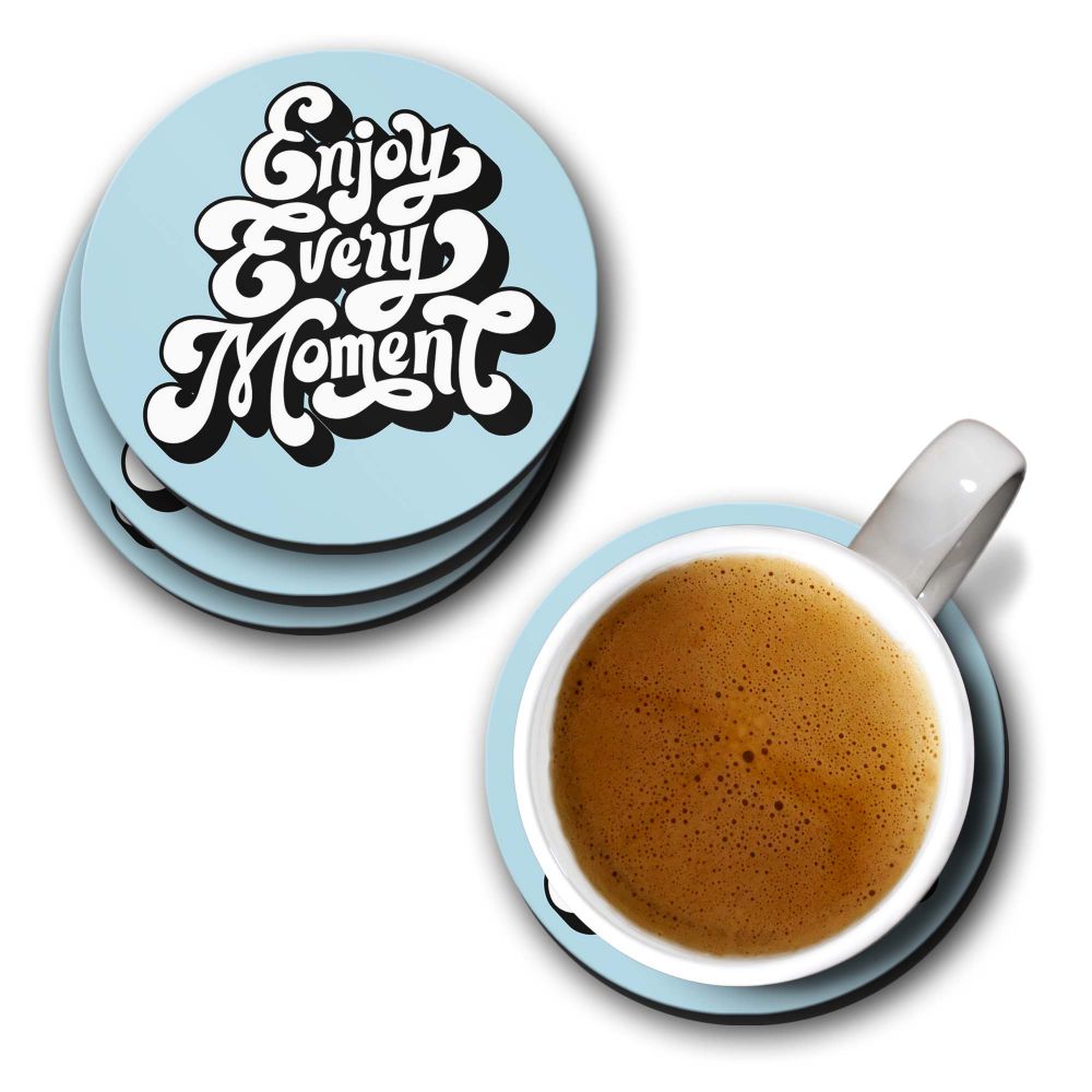 Enjoy Every Moment Coasters - corporate gift by YuBingo