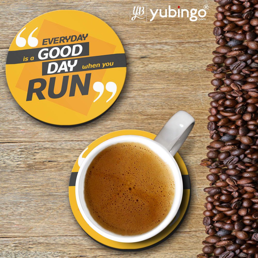 Good Day to Run Coasters - corporate gift by YuBingo