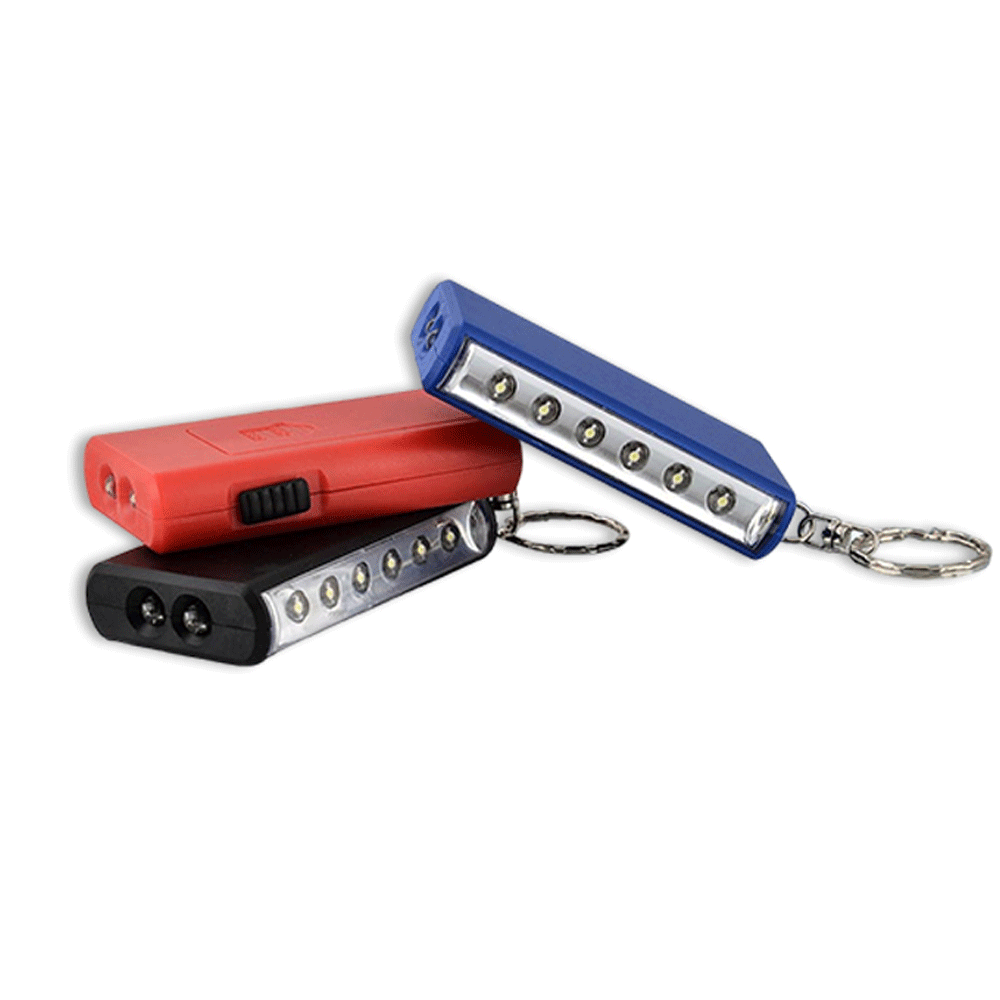 Keychain with Torch and 6 LED Lamp - corporate gift by YuBingo