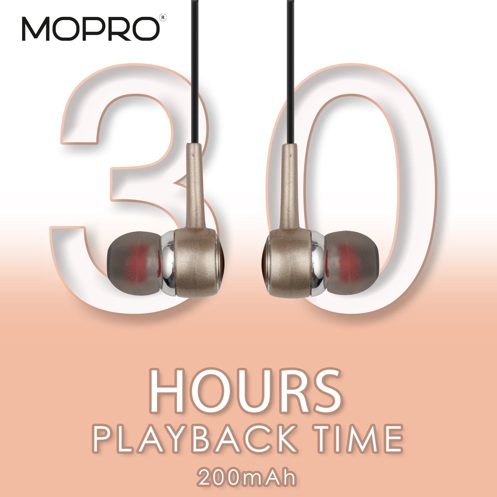 MoPro Bluetooth Earphone Wireless Freedom 200 - Golden - corporate gift by YuBingo