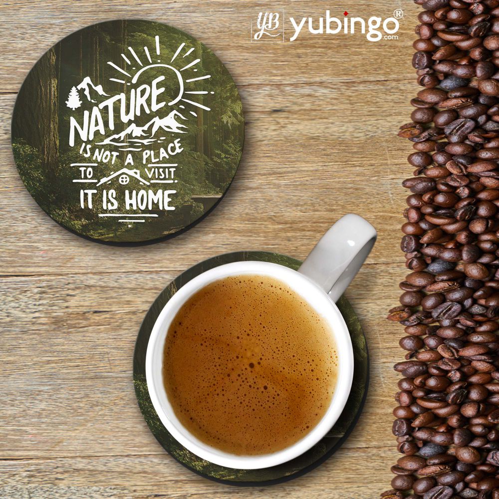 Nature is Home Coasters - corporate gift by YuBingo