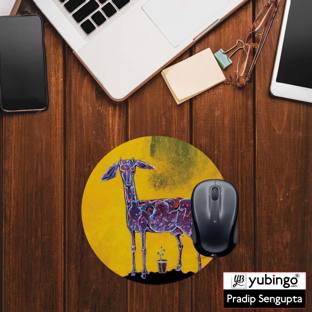 Expecting Mother Mouse Pad (Round) - product image 2