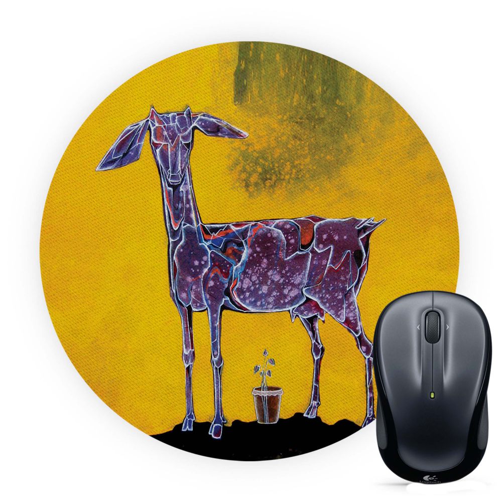Expecting Mother Mouse Pad (Round) - corporate gift by YuBingo