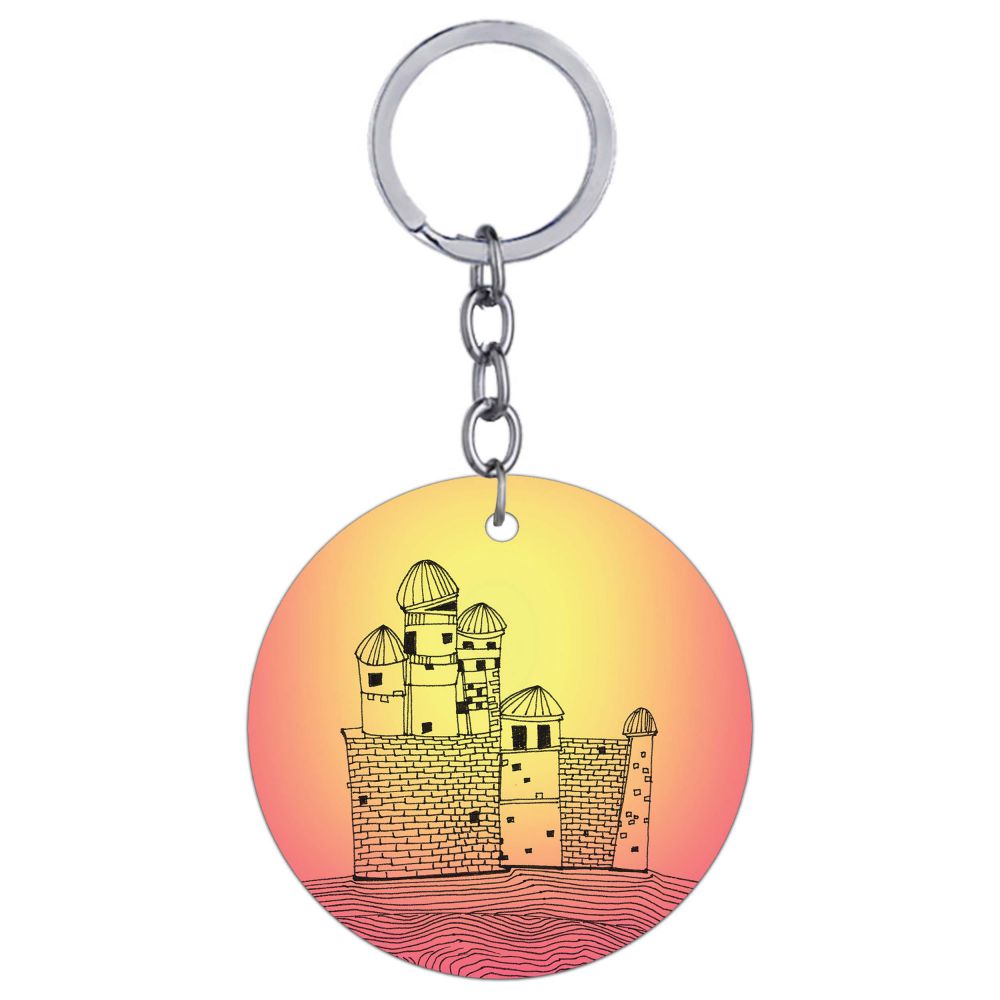 Structure Round Keychain - corporate gift by YuBingo