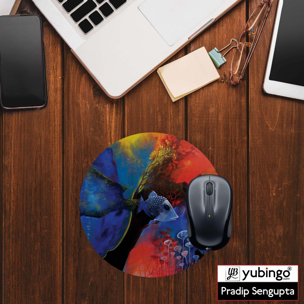 The Golden Trap Mouse Pad (Round) - corporate gift by YuBingo
