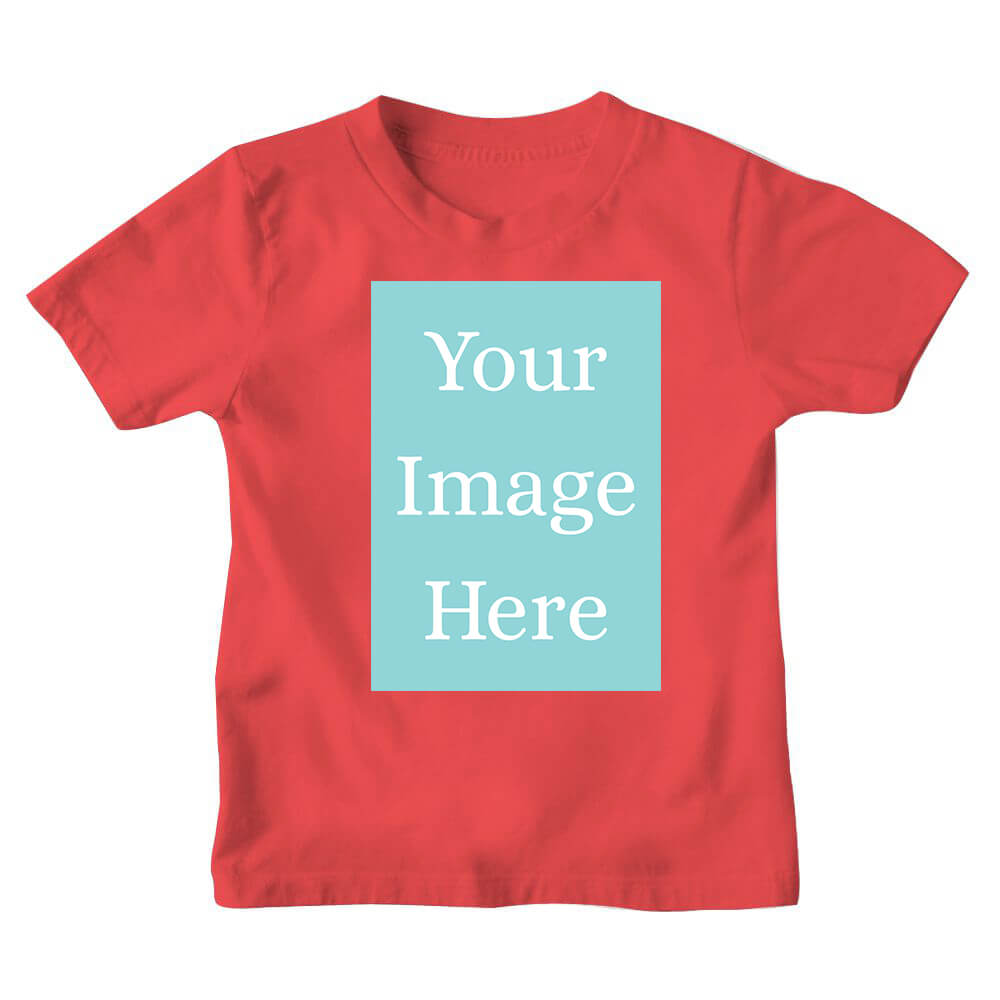 Red Customised Kids T-Shirt - Front Print - corporate gift by YuBingo
