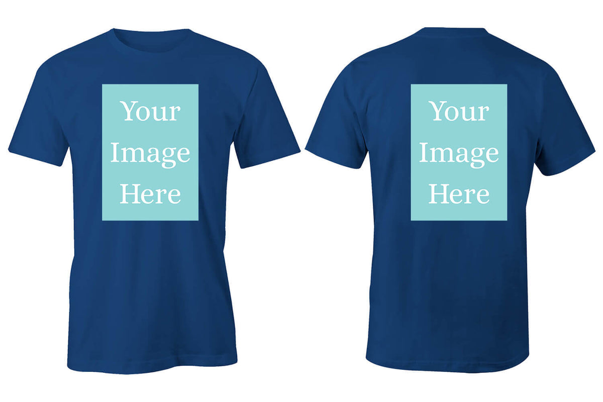 Royal Customised Men's T-Shirt - Front and Back Print - corporate gift by YuBingo