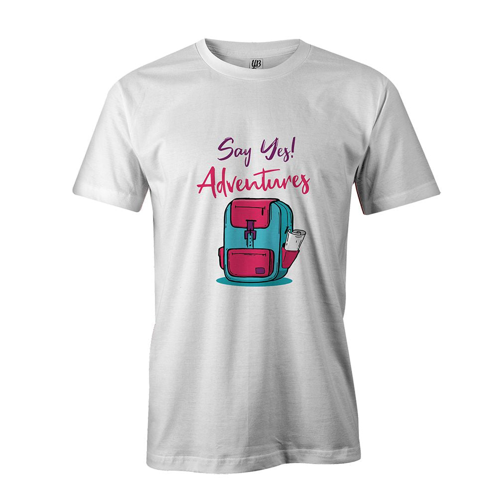 Say Yes to New Adventure Men T-Shirt - corporate gift by YuBingo