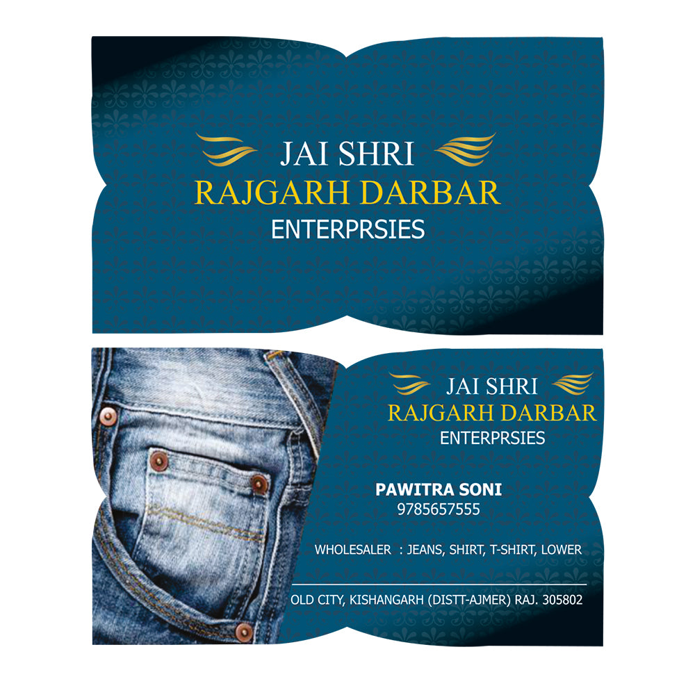 Premium Die Cut Visiting Card - Shape 3 - product image 2