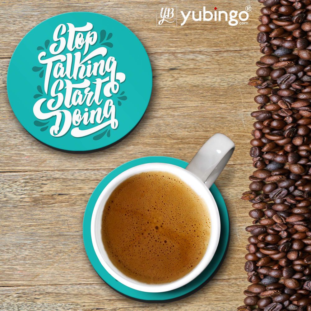 Stop Talking Coasters - corporate gift by YuBingo