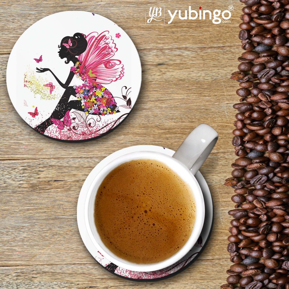 The Pixie With Her Butterflies Coasters - product image 2