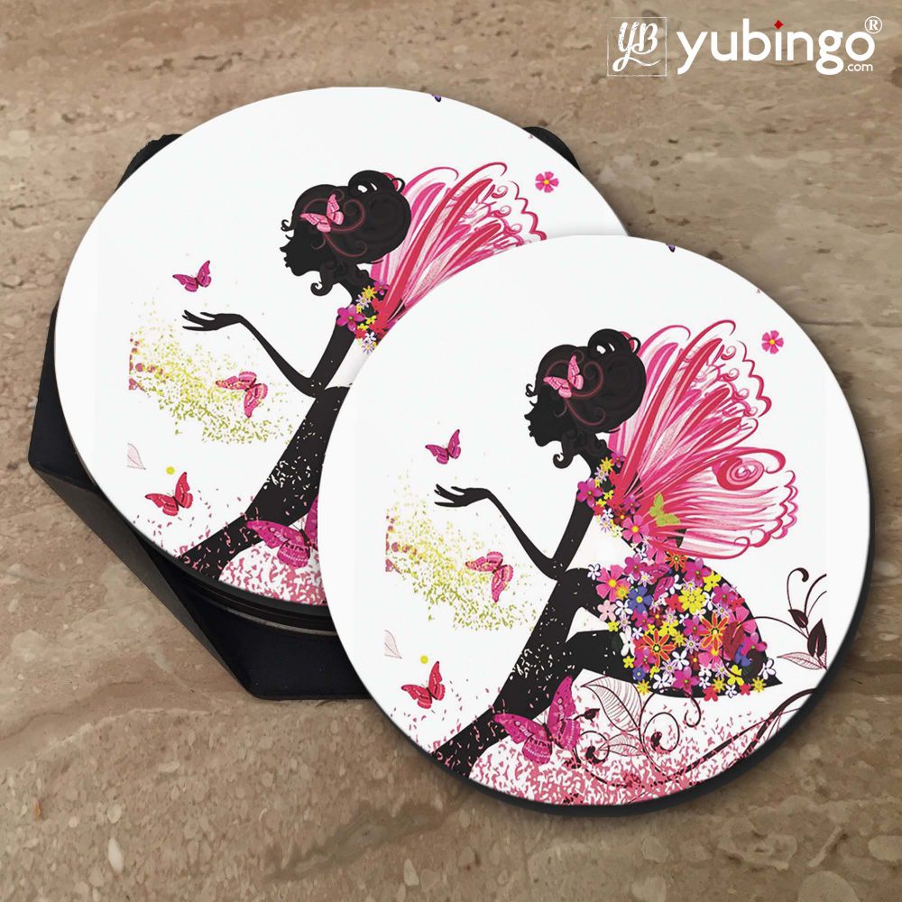 The Pixie With Her Butterflies Coasters - product image 5