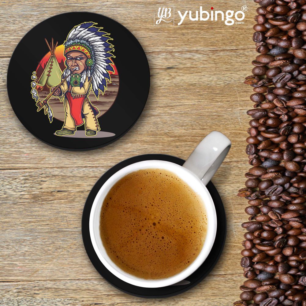 Tribal Woman Coasters - corporate gift by YuBingo