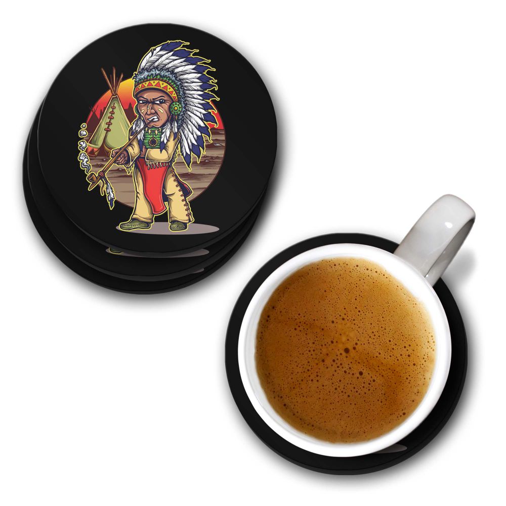 Tribal Woman Coasters - corporate gift by YuBingo