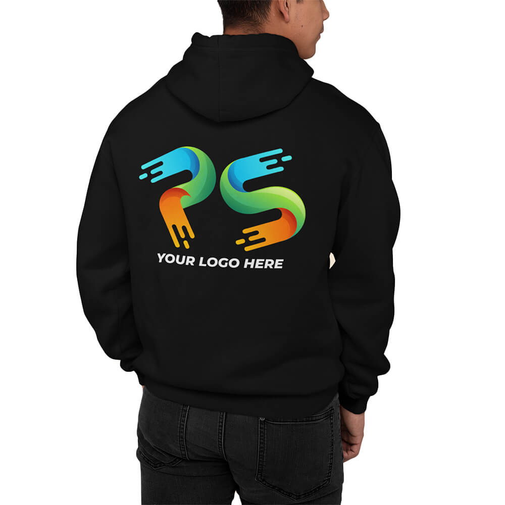 Black Customised Hoodie - Front and Back Print - product image 4