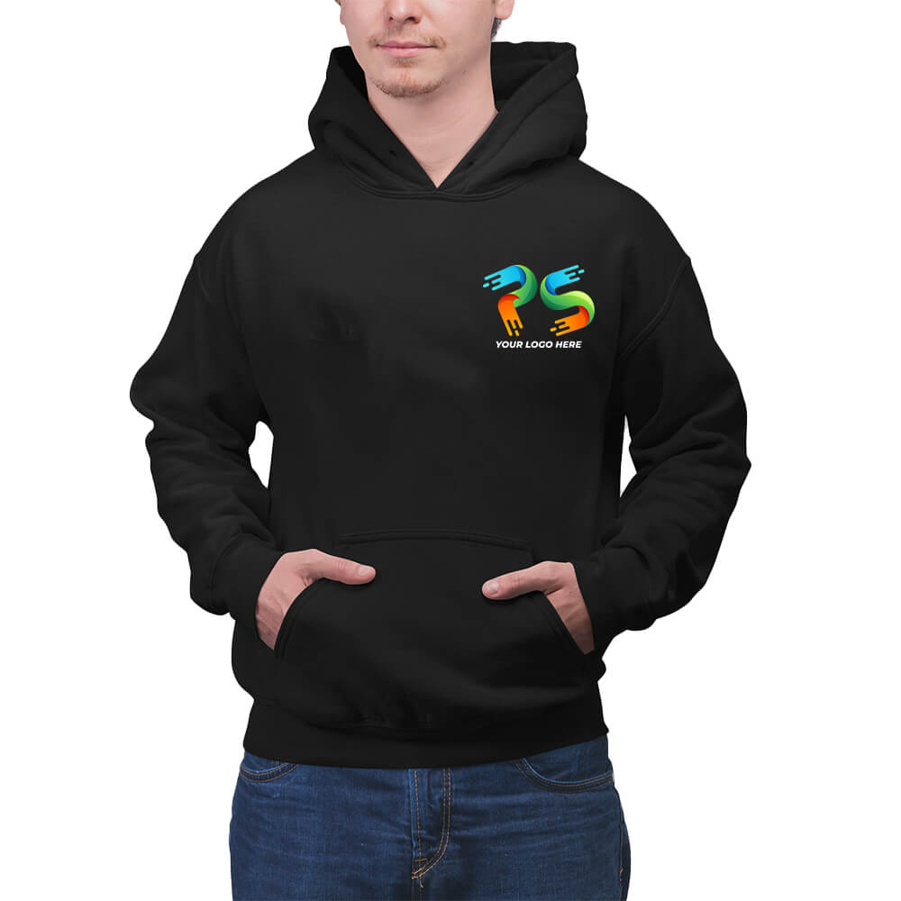 Black Customised Hoodie - Front and Back Print - product image 2