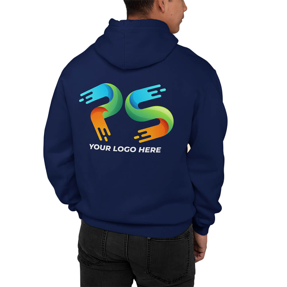Navy Blue Customised Hoodie - Front and Back Print - product image 3