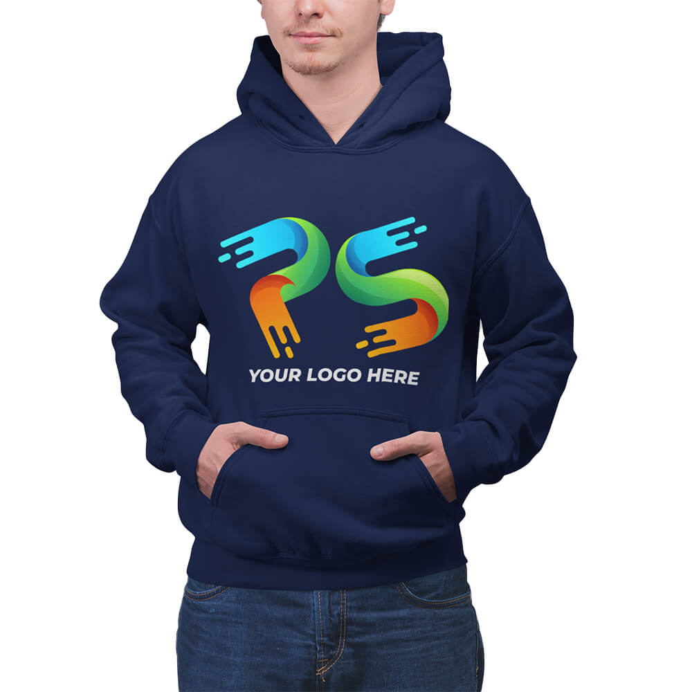 Navy Blue Customised Hoodie - Front and Back Print - product image 2