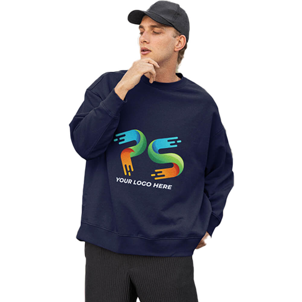 Navy Blue Customised Hoodie - Front Print - product image 2