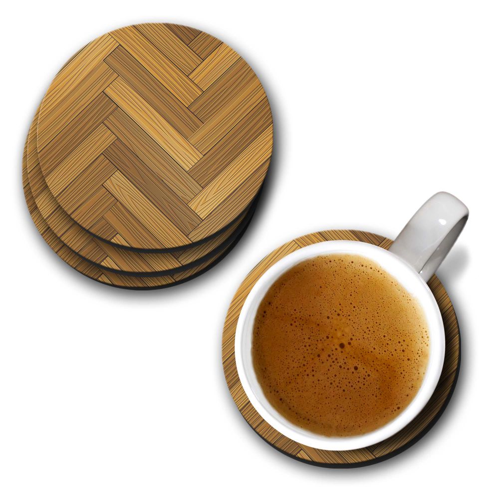 Wood Pattern Coasters - corporate gift by YuBingo
