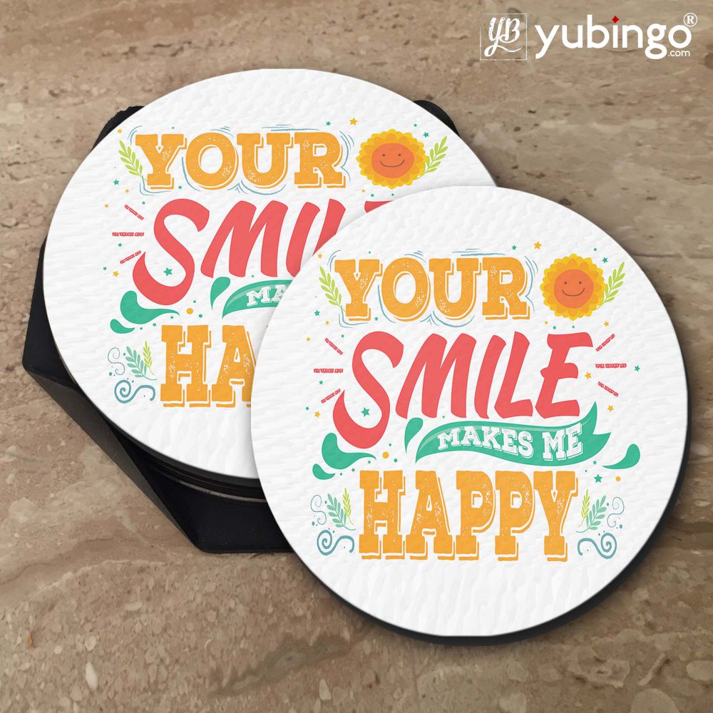 Your Smile Makes Me Happy Coasters - product image 5