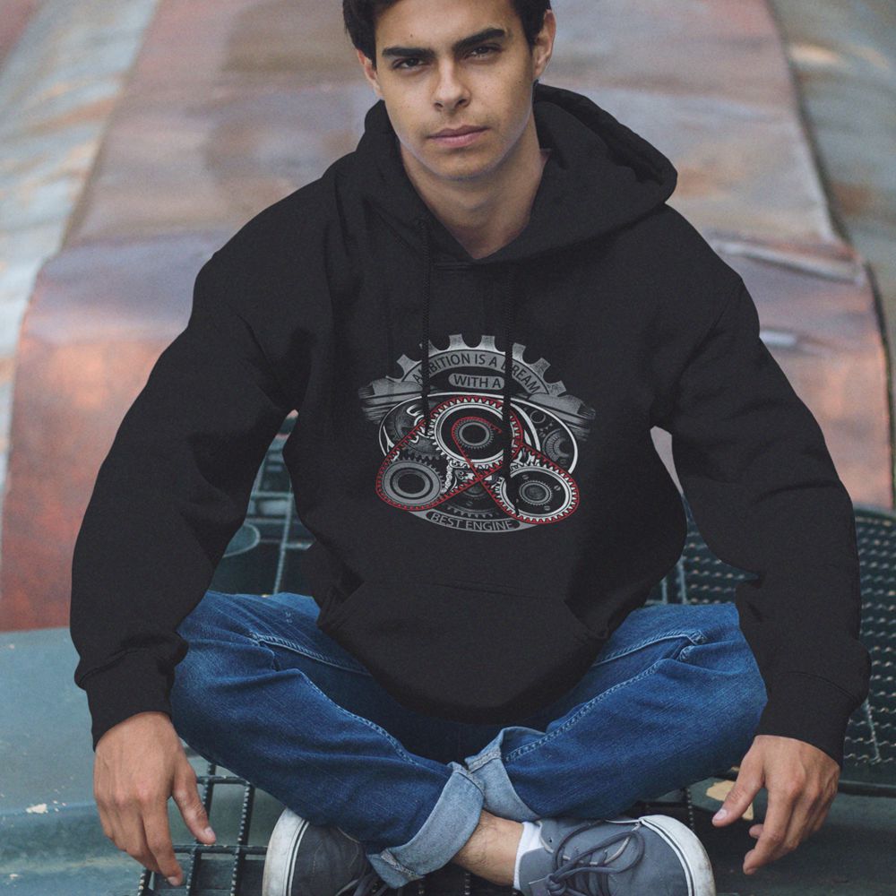 Ambition Is a Dream Hoodie-Black